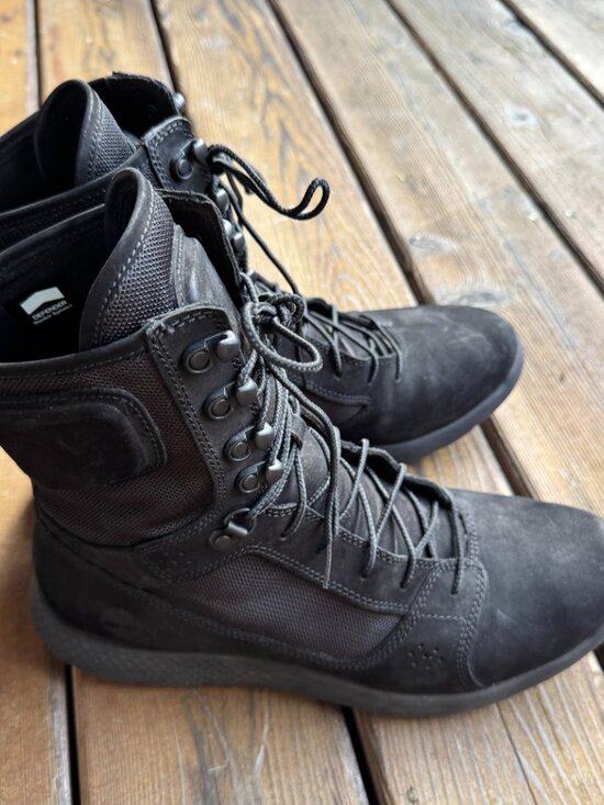 TIMBERLAND LMT RELEASE BLACK FLYROAM TACTICAL LACE UP LEATHER BOOT - MENS 11